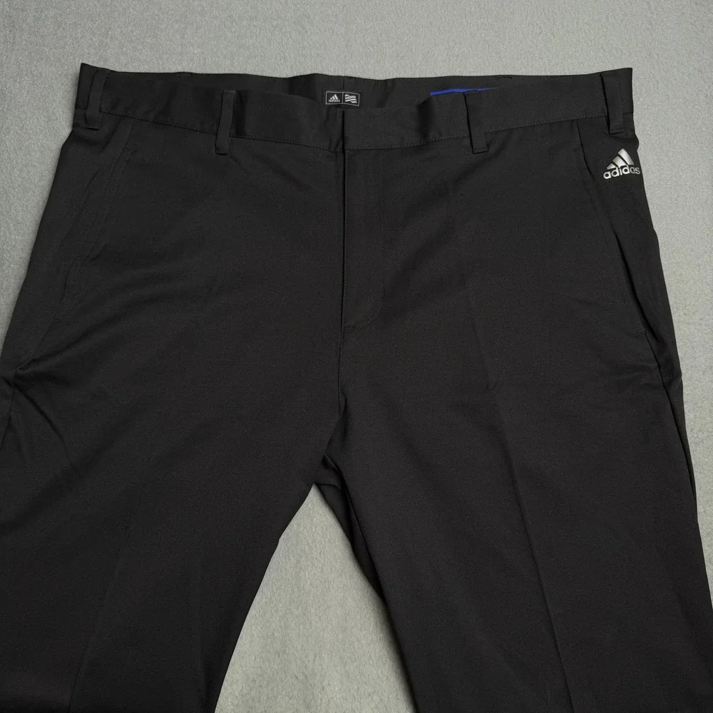 Adidas Mens Ultimate365 Golf Pants Black Flat Front 38x30 Trousers